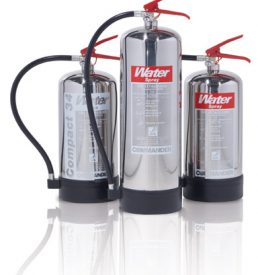 Chrome/ Stainless Steel Finish Fire Extinguishers